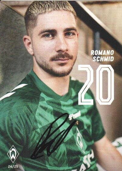 Autogramm Fussball | SV Werder Bremen | 2024 | Romano SCHMID 