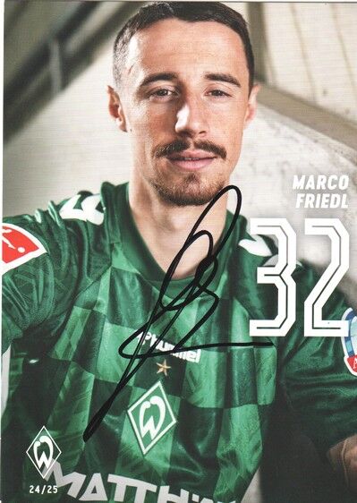 Autogramm Fussball | SV Werder Bremen | 2024 | Marco FRIEDL 