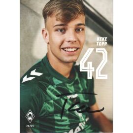 Autogramm Fussball | SV Werder Bremen | 2024 | Keke TOPP