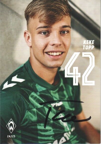 Autogramm Fussball | SV Werder Bremen | 2024 | Keke TOPP