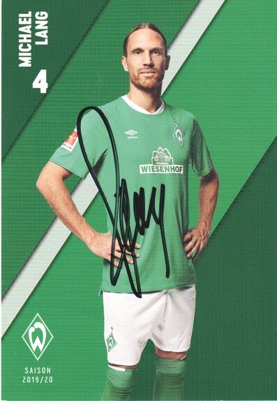 Autogramm Fussball | SV Werder Bremen | 2019 | Michael LANG