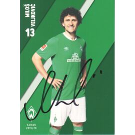 Autogramm Fussball | SV Werder Bremen | 2019 | Milos VELJKOVIC