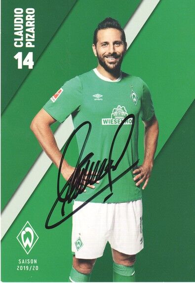 Autogramm Fussball | SV Werder Bremen | 2019 | Claudio PIZARRO