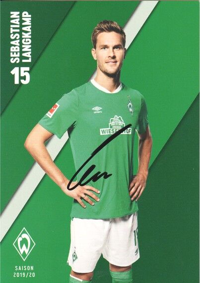 Autogramm Fussball | SV Werder Bremen | 2019 | Sebastian LANGKAMP
