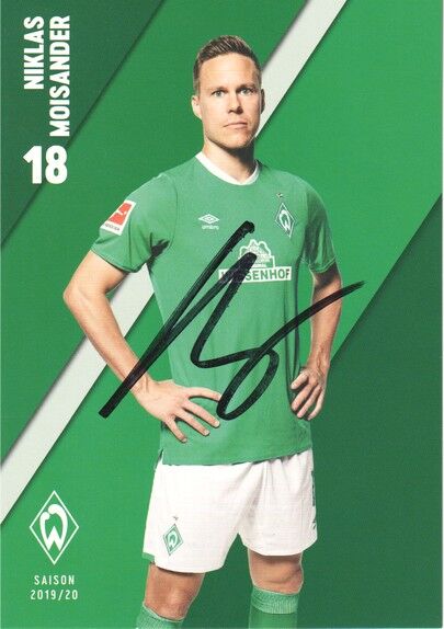 Autogramm Fussball | SV Werder Bremen | 2019 | Niklas MOISANDER