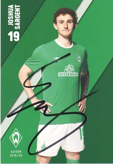 Autogramm Fussball | SV Werder Bremen | 2019 | Joshua SARGENT