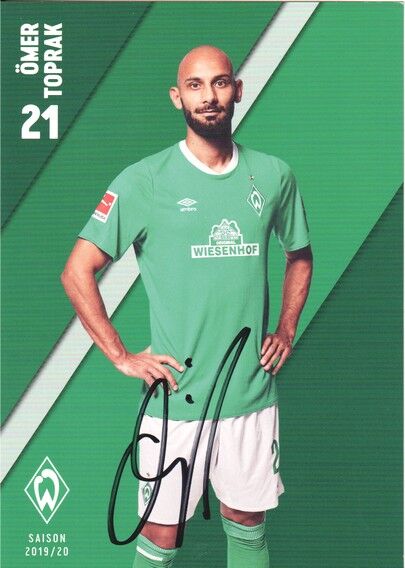 Autogramm Fussball | SV Werder Bremen | 2019 | Ömer TOPRAK