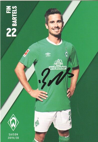 Autogramm Fussball | SV Werder Bremen | 2019 | Fin BARTELS