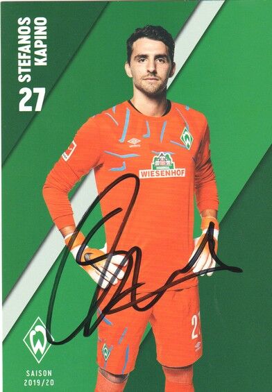 Autogramm Fussball | SV Werder Bremen | 2019 | Stefanos KAPINO