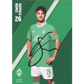 Autogramm Fussball | SV Werder Bremen | 2019 | Simon STRAUDI