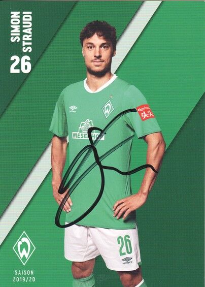 Autogramm Fussball | SV Werder Bremen | 2019 | Simon STRAUDI