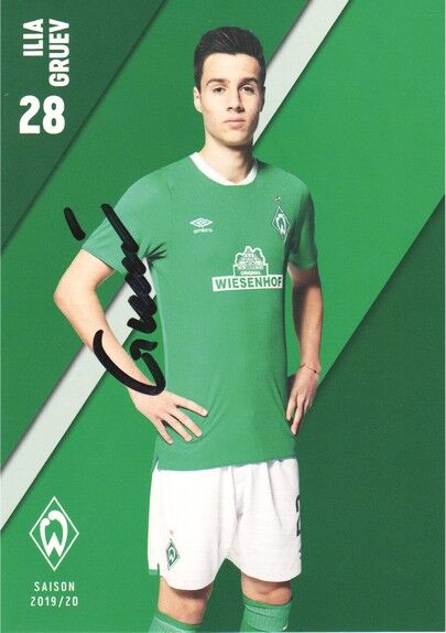 Autogramm Fussball | SV Werder Bremen | 2019 | Ilia GRUEV