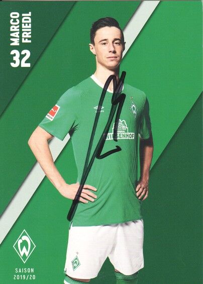 Autogramm Fussball | SV Werder Bremen | 2019 | Marco FRIEDL