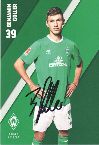 Autogramm Fussball | SV Werder Bremen | 2019 | Benjamin GOLLER