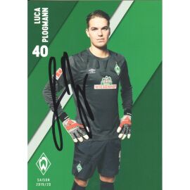 Autogramm Fussball | SV Werder Bremen | 2019 | Luca PLOGMANN