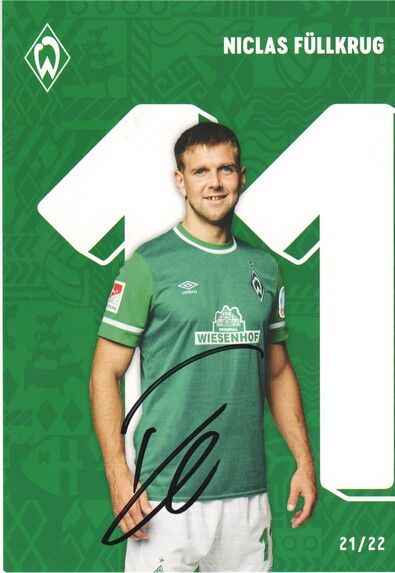 Autogramm Fussball | SV Werder Bremen | 2021 | Niclas FÜLLKRUG
