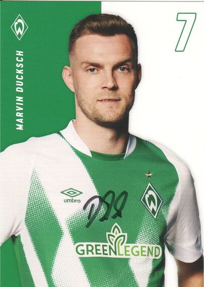 Autogramm Fussball | SV Werder Bremen | 2022 | Marvin DUCKSCH