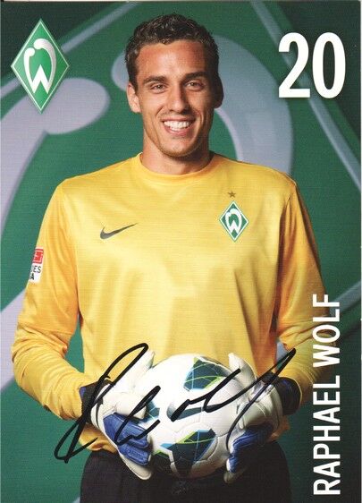 Autogramm Fussball | SV Werder Bremen | 2012 | Raphael WOLF (ohne Logo)