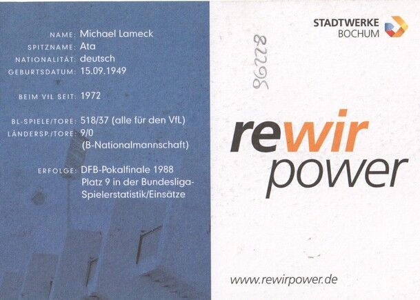 Autogramm Fussball | VfL Bochum | 2012 | Michael LAMECK