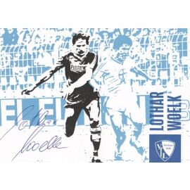 Autogramm Fussball | VfL Bochum | 1980er Pop-Art | Lothar WOELK
