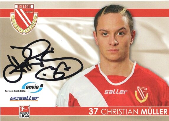 Autogramm Fussball | FC Energie Cottbus | 2007 | Christian MÜLLER