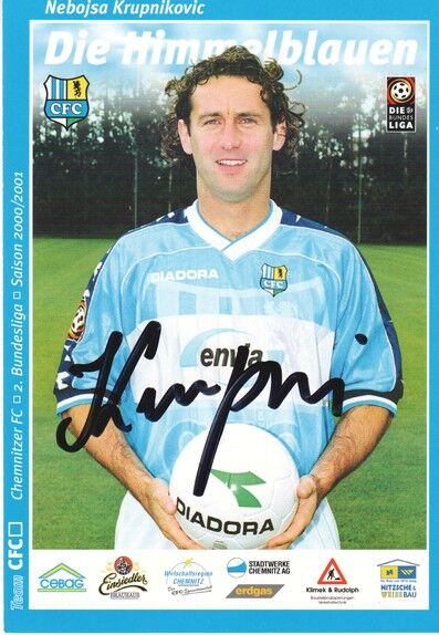Autogramm Fussball | Chemnitzer FC | 2000 | Nebojsa KRUPNIKOVIC