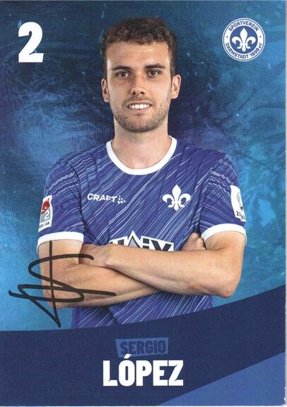 Autogramm Fussball | SV Darmstadt 98 | 2024 | Sergio LOPEZ