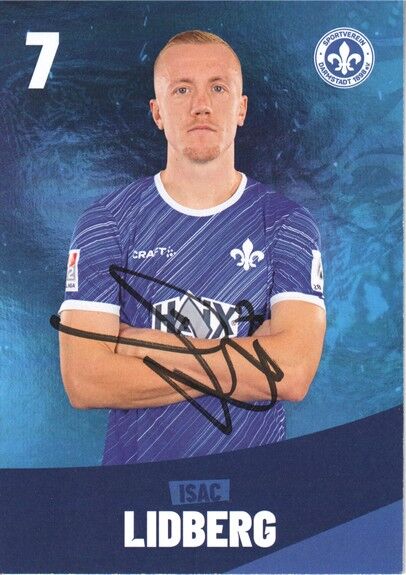 Autogramm Fussball | SV Darmstadt 98 | 2024 | Isac LIDBERG