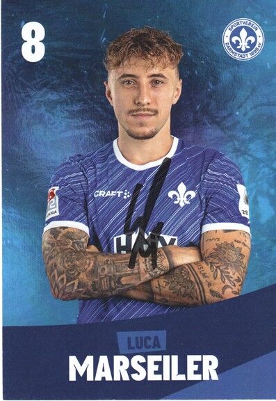 Autogramm Fussball | SV Darmstadt 98 | 2024 | Luca MARSEILER