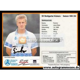 Autogramm Fussball | Stuttgarter Kickers | 1991 | Jens-Peter FISCHER