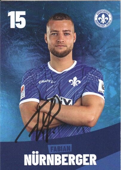 Autogramm Fussball | SV Darmstadt 98 | 2024 | Fabian NÜRNBERGER