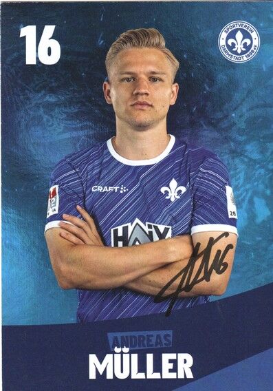 Autogramm Fussball | SV Darmstadt 98 | 2024 | Andreas MÜLLER