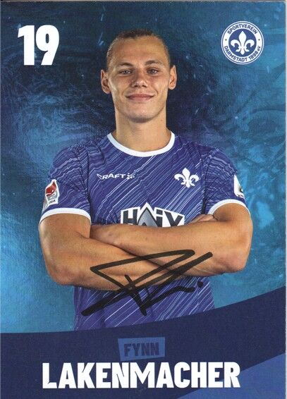 Autogramm Fussball | SV Darmstadt 98 | 2024 | Fynn LAKENMACHER