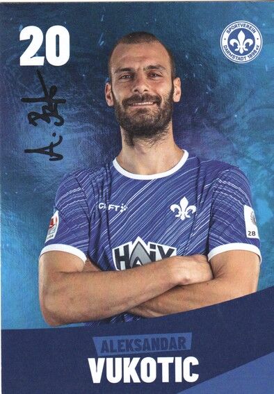 Autogramm Fussball | SV Darmstadt 98 | 2024 | Aleksandar VUKOTIC