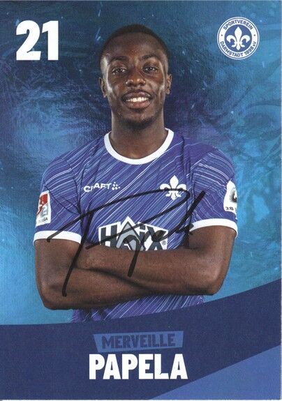 Autogramm Fussball | SV Darmstadt 98 | 2024 | Merveille PAPELA