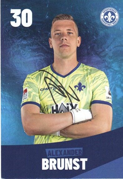 Autogramm Fussball | SV Darmstadt 98 | 2024 | Alexander BRUNST