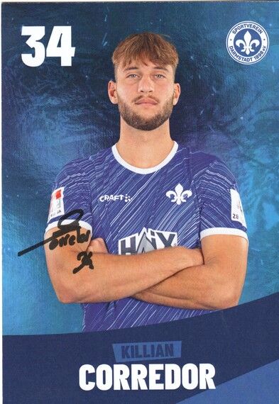 Autogramm Fussball | SV Darmstadt 98 | 2024 | Killian CORREDOR