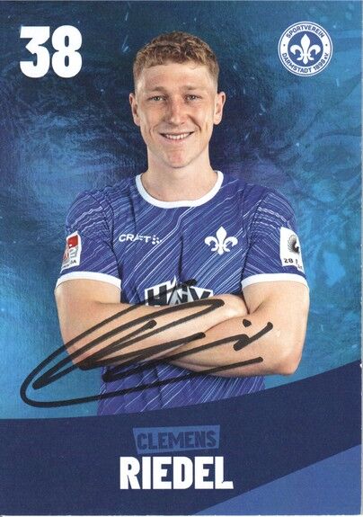 Autogramm Fussball | SV Darmstadt 98 | 2024 | Clemens RIEDEL
