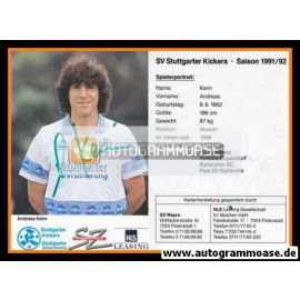 Autogramm Fussball | Stuttgarter Kickers | 1991 | Andreas KEIM
