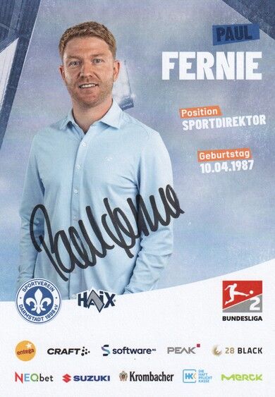 Autogramm Fussball | SV Darmstadt 98 | 2024 | Paul FERNIE