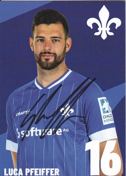 Autogramm Fussball | SV Darmstadt 98 | 2021 | Luca PFEIFFER