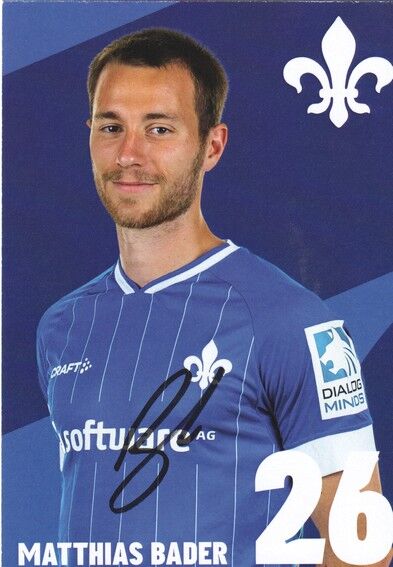 Autogramm Fussball | SV Darmstadt 98 | 2021 | Matthias BADER