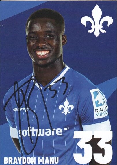 Autogramm Fussball | SV Darmstadt 98 | 2021 | Braydon MANU