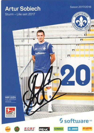 Autogramm Fussball | SV Darmstadt 98 | 2017 | Artur SOBIECH
