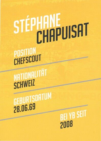 Autogramm Fussball | BSC Young Boys Basel | 2010er | Stephane CHAPUISAT