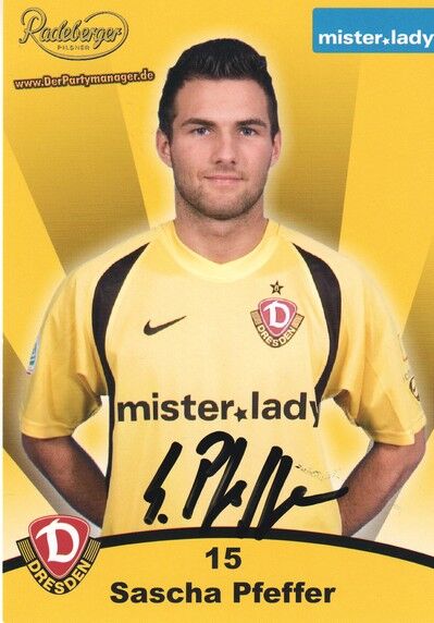 Autogramm Fussball | Dynamo Dresden | 2007 | Sascha PFEFFER
