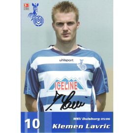 Autogramm Fussball | MSV Duisburg | 2007 | Klemen LAVRIC