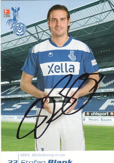 Autogramm Fussball | MSV Duisburg | 2007 | Stefan BLANK