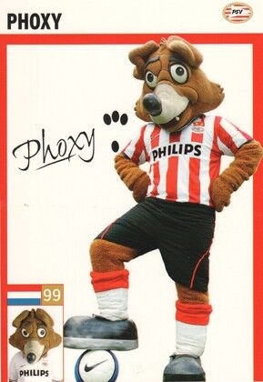 Autogramm Fussball | PSV Eindhoven | 2007 Druck | PHOXY (Maskottchen)