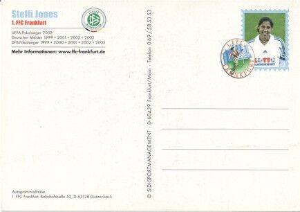 Autogramm Fussball (D) | 1. FFC Frankfurt | 2003 | Steffi JONES (2)